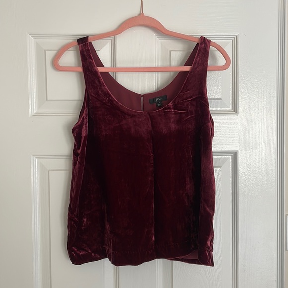 J Crew Velvet Top - Picture 1 of 2